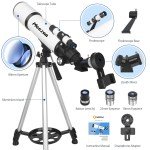 High-Powered 80mm Telescope for Beginners