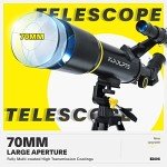 Koolpte 70mm Portable Refracting Telescope for Beginners