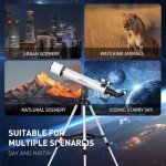 Portable 80mm Refracting Telescope with Tripod