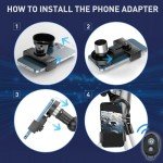 Portable 80mm Refracting Telescope with Tripod