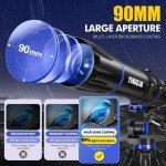 90mm Refractor Telescope for Beginners and Kids