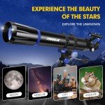 90mm Refractor Telescope for Beginners and Kids