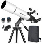 80mm Refractor Telescope for Beginners