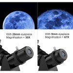 80mm Aperture 600mm Refractor Telescope for Beginners