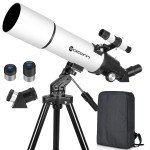 80mm Aperture Refractor Telescope for Beginners