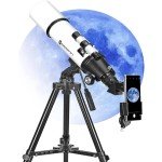 80mm Refractor Telescope for Beginners Astronomy