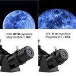 80mm Refractor Telescope for Beginners Astronomy