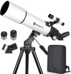 Beginner 80mm Refractor Telescope for Astronomy