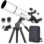 80mm Refractor Telescope for Beginner Astronomers