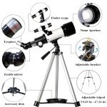 Beginner-Friendly 70mm Travel Telescope for Astronomers