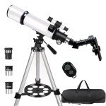 Portable 80mm Refractor Telescope for Beginners