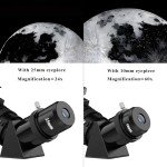 Portable 80mm Refractor Telescope for Beginners