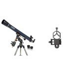 Celestron AstroMaster 90 EQ Telescope with Smartphone Adapter