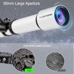 90mm Refractor Telescope with Phone Adapter