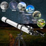 90mm Refractor Telescope with Phone Adapter