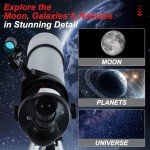 Beginner 80mm Refractor Telescope with Phone Adapter