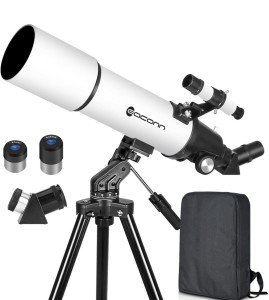 80mm 600mm Refractor Telescope for Beginners
