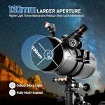 AOMEKIE 130EQ Reflector Telescope for Beginners