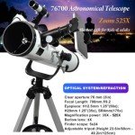 Beginner-Friendly 76mm Reflector Telescope with Accessories