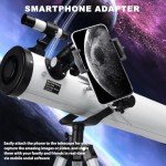 Beginner-Friendly 76mm Reflector Telescope with Accessories