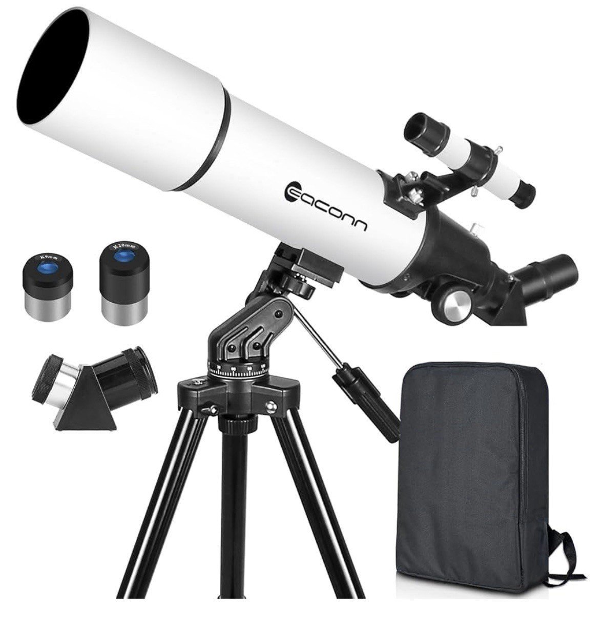 80mm Refractor Telescope for Beginners Astronomy