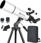 80mm Refractor Telescope for Beginners in Astronomy