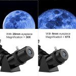 80mm 600mm Beginner Refractor Telescope for Adults