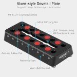 YUEOCT 100mm Telescope Dovetail Mounting Plate