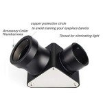 SVBONY 1.25" 90° Metal Mirror Diagonal for Telescopes