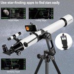 90mm Refractor Telescope with Phone Adapter