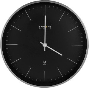 Explore Scientific Black Premium Wall Clock