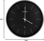 Explore Scientific Black Premium Wall Clock