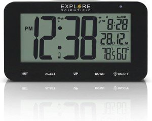 Large Display Radio-Controlled Alarm Clock for Astronomy