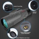 High Power 12x56 Monocular with Smartphone Adapter