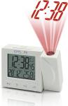 Explore Scientific Projection Alarm Clock - Black/White