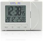 Explore Scientific Projection Alarm Clock - Black/White