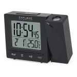 Explore Scientific Projection Alarm Clock - Black/White