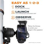 Celestron StarSense Explorer DX 102AZ Smartphone Telescope for Beginners