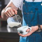 20oz Glass Milk Frothing Pitcher with Measurements