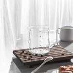 20oz Glass Milk Frothing Pitcher with Measurements