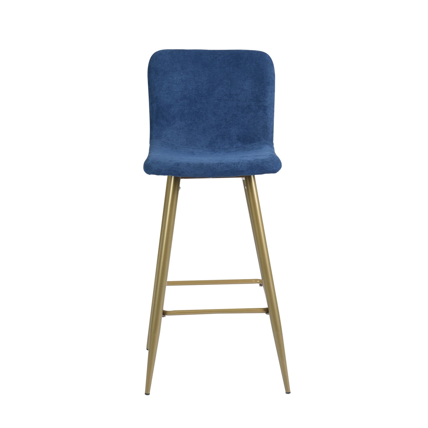Blue Upholstered Bar Stools - Set of 2
