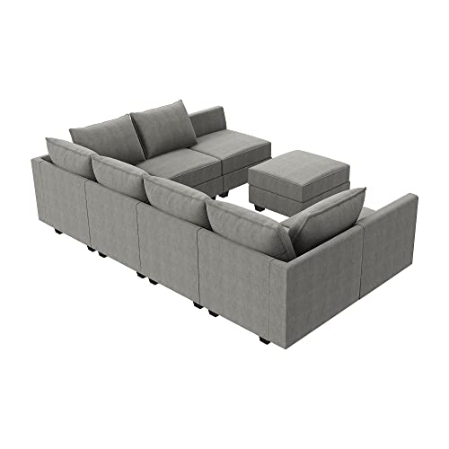 Reversible U-shaped Sectional with Ottoman & Storage
