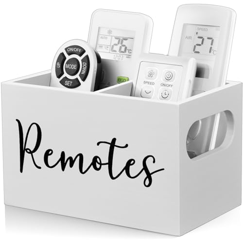 Wooden Remote Control Holder for Home Decor