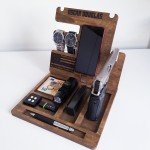 Wooden Docking Station and Nightstand Valet