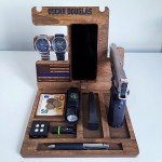 Wooden Docking Station and Nightstand Valet