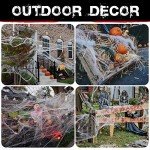 900 sqft Halloween Spider Webs with 30 Spiders
