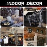 900 sqft Halloween Spider Webs with 30 Spiders