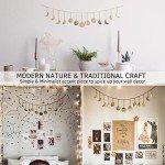 Handmade Gold Metal Moon Phase Wall Decor