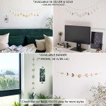 Handmade Gold Metal Moon Phase Wall Decor