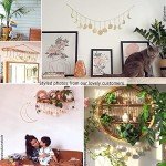 Handmade Gold Metal Moon Phase Wall Decor